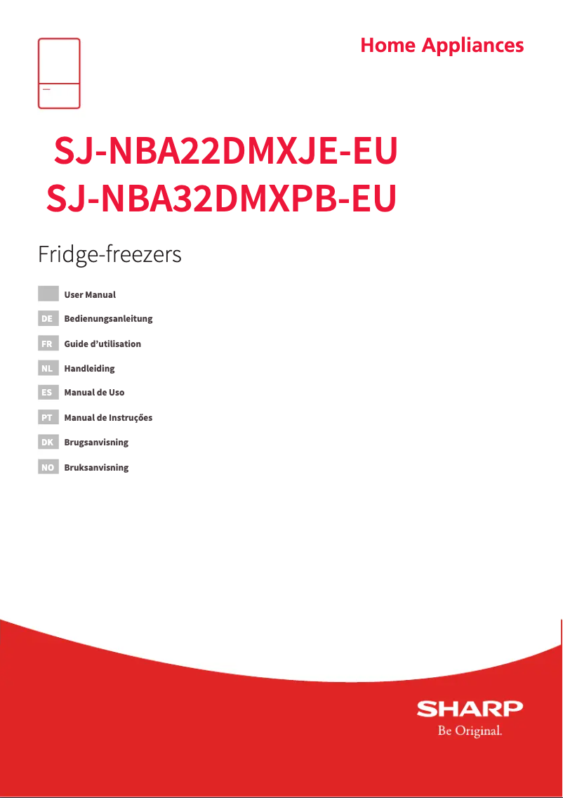 Page 1 de la notice Manuel utilisateur Sharp SJ-NBA32DMXPB-EU
