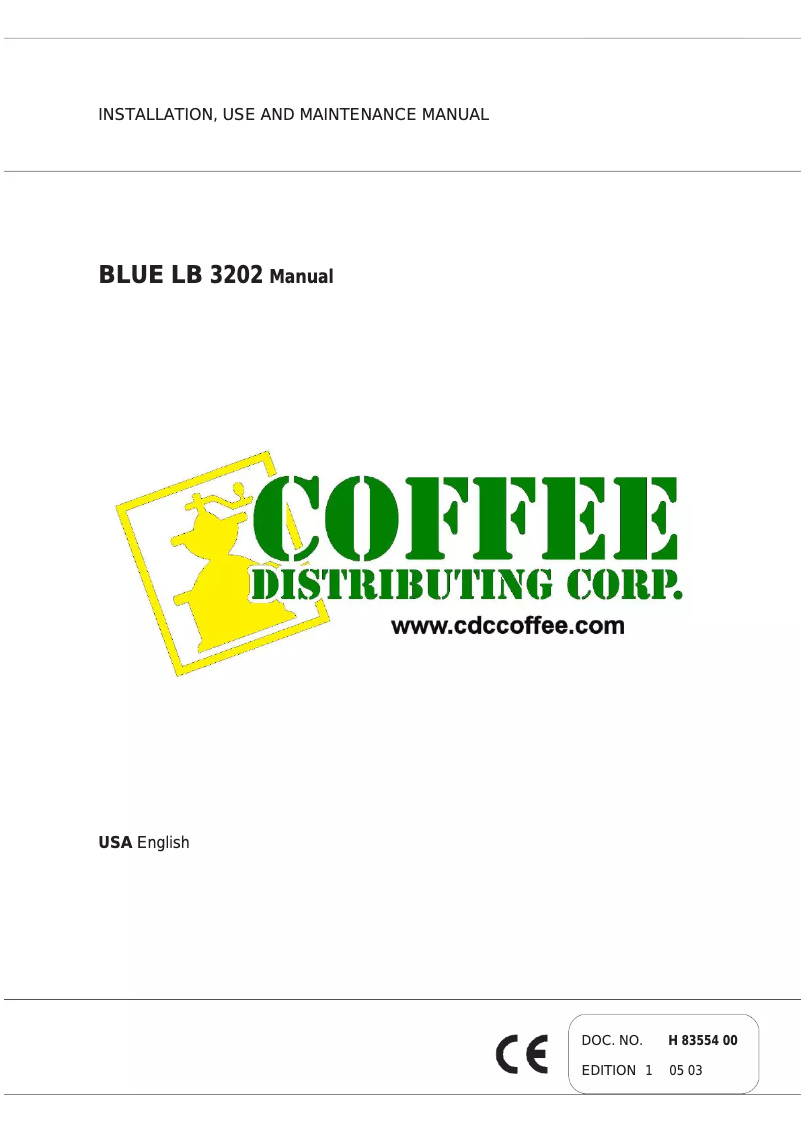 Page 1 de la notice Manuel utilisateur Lavazza LB 3202