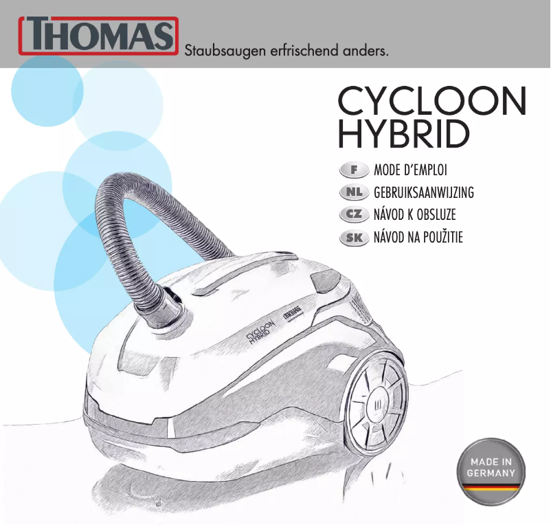 Image de la première page du manuel de l'appareil Cycloon Hybrid