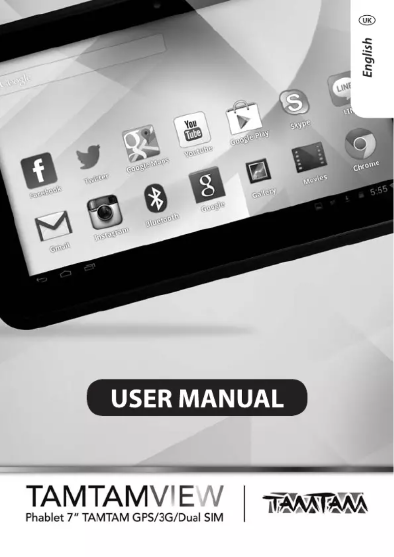 Page n°1 - Manuel utilisateur TamTam Live Phablet 7"