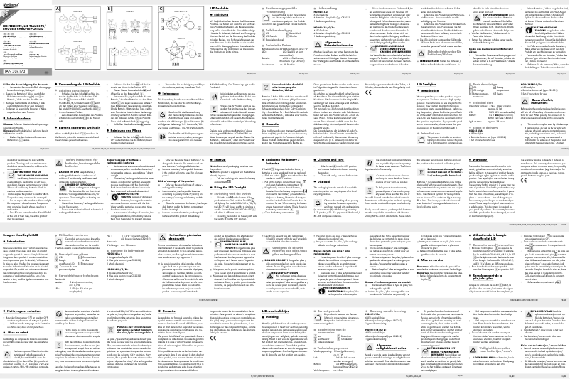 Page n°1 - Manuel utilisateur Melinera HG02923