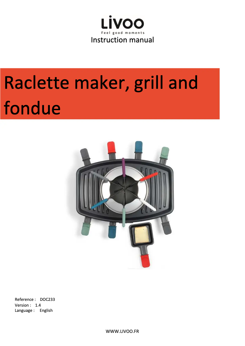 Image de la première page du manuel de l'appareil DOC233