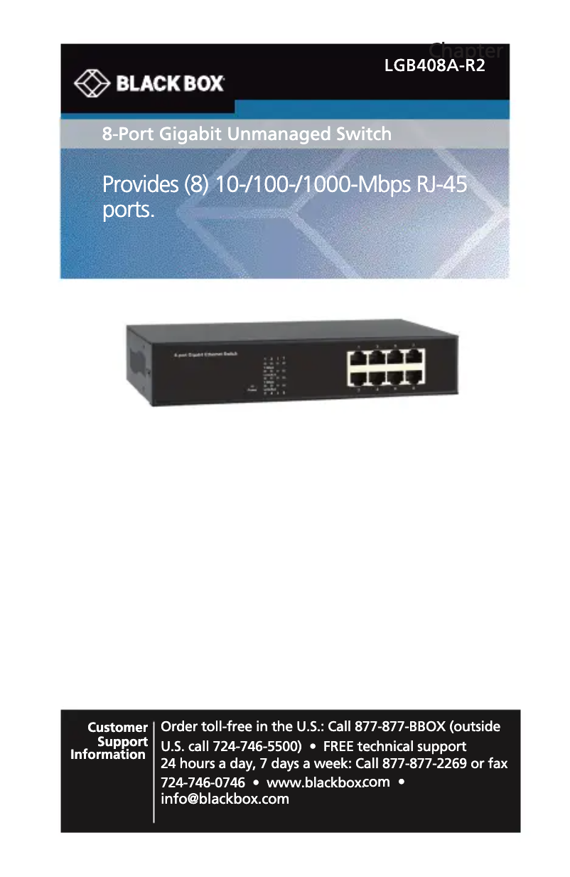 Image de la première page du manuel de l'appareil LGB408A-R2