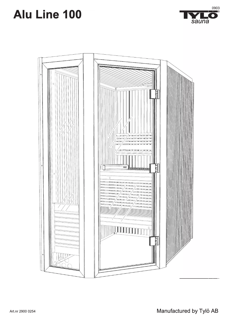 Page n°1 - Manuel utilisateur Tylö Alu Line 100