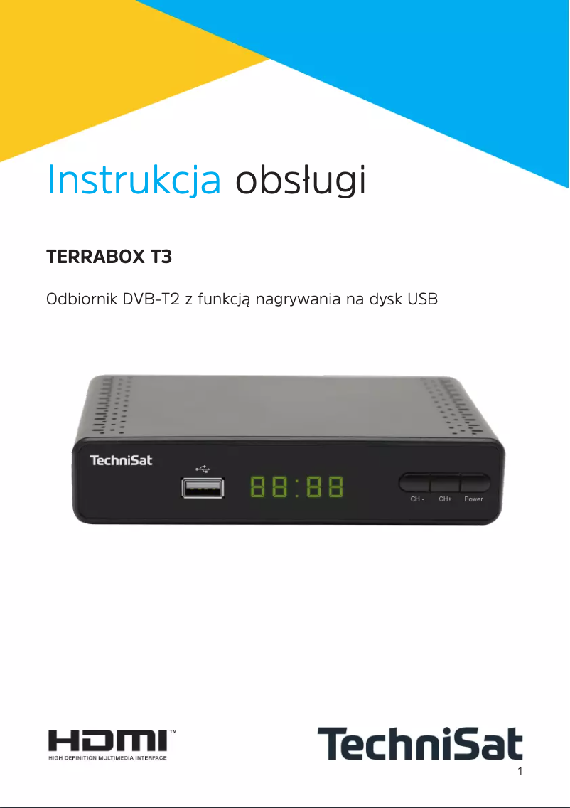 Page n°1 - Manuel utilisateur TechniSat Terrabox T3