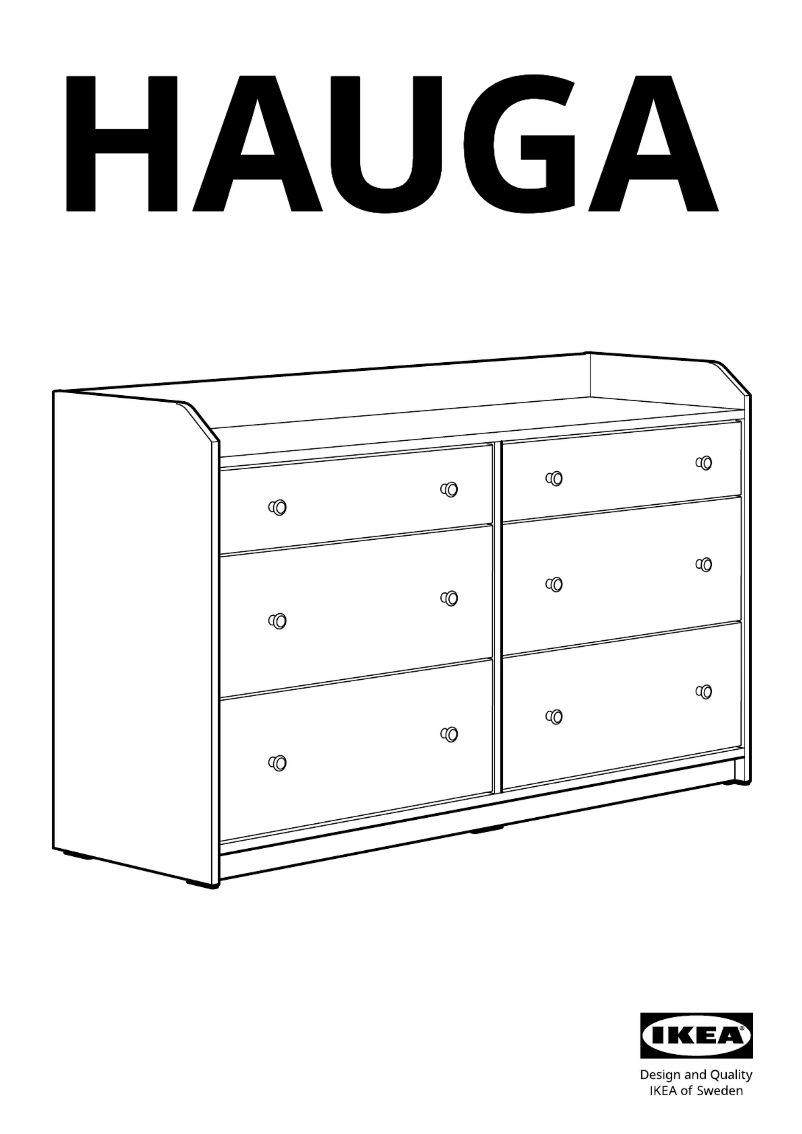 Página 1 del manual Manual de usuario Ikea HAUGA 604.592.36