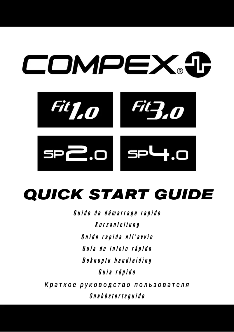 Page n°1 - Guide de démarrage rapide Compex Fit 1.0