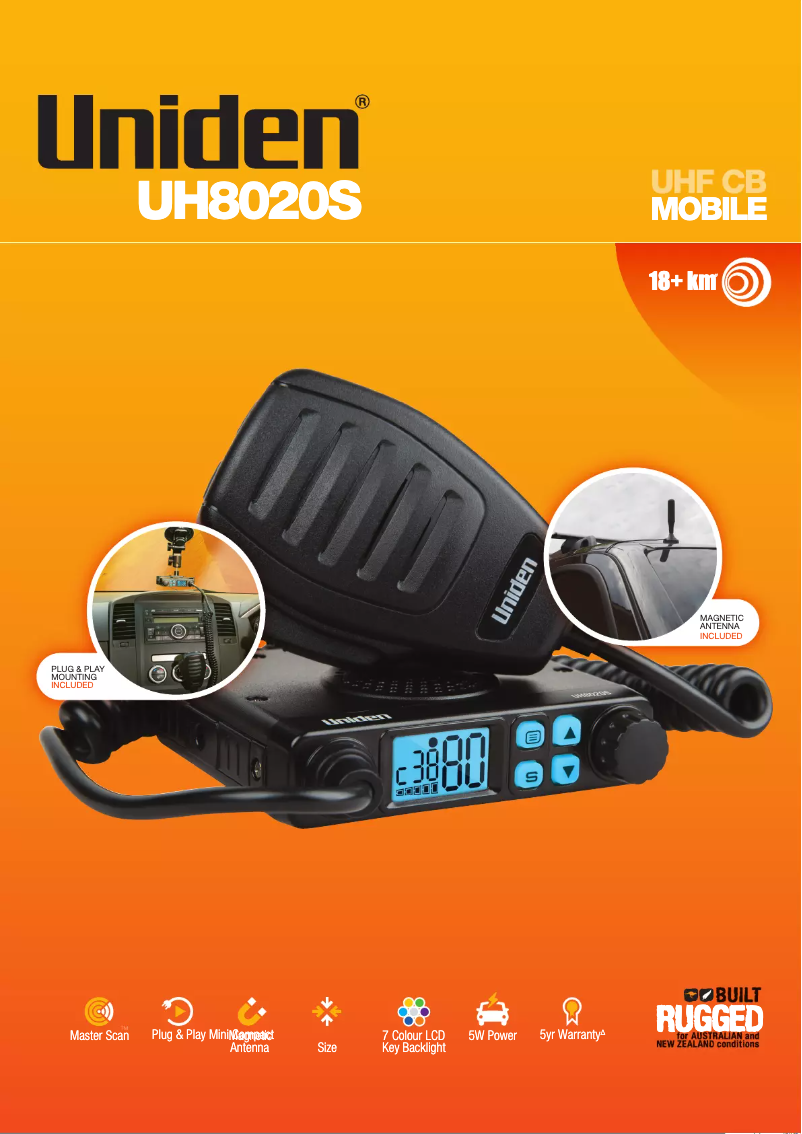 Image de la première page du manuel de l'appareil UH8020S