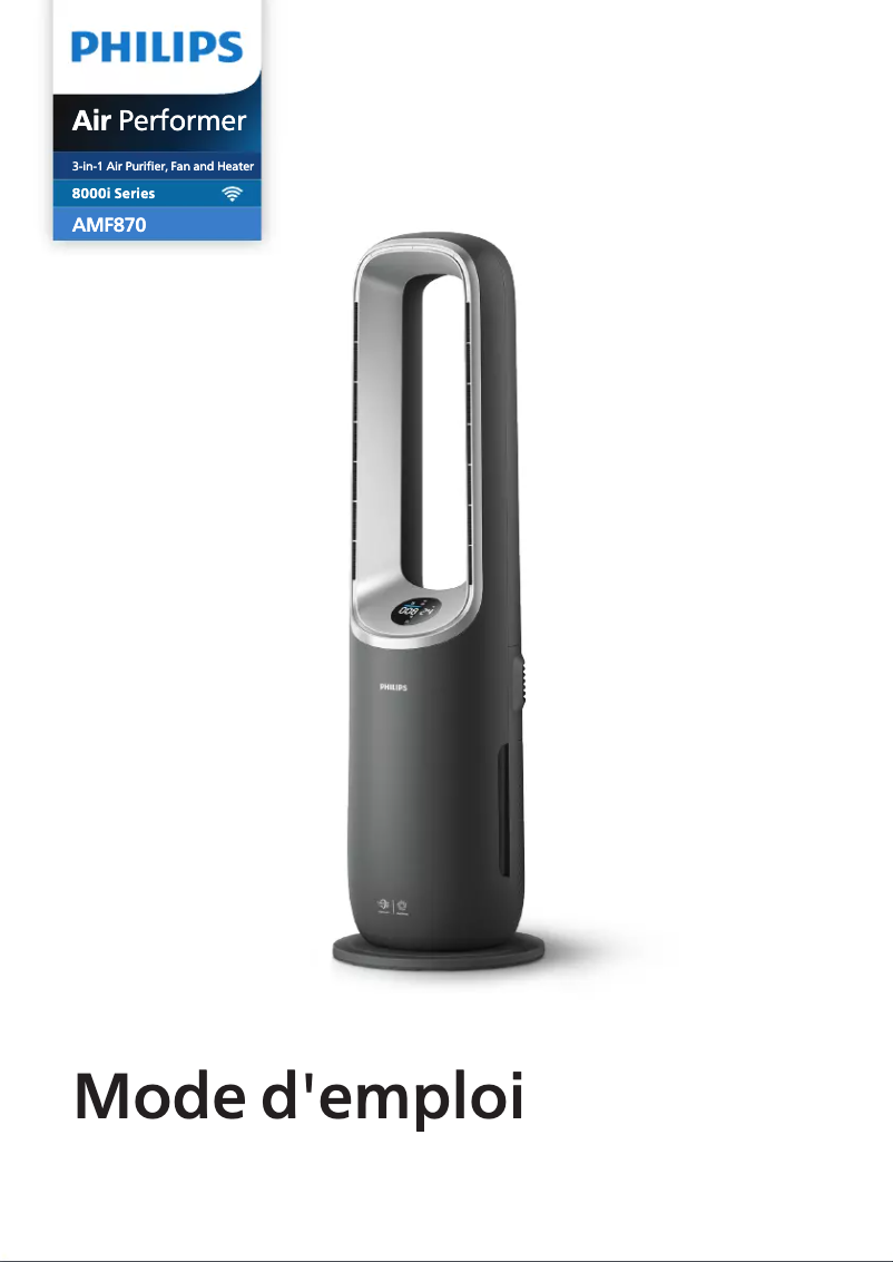 Image de la première page du manuel de l'appareil AMF870