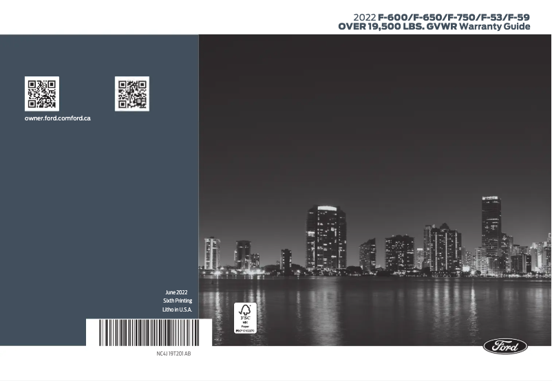 Image de la première page du manuel de l'appareil F-650 (2022)