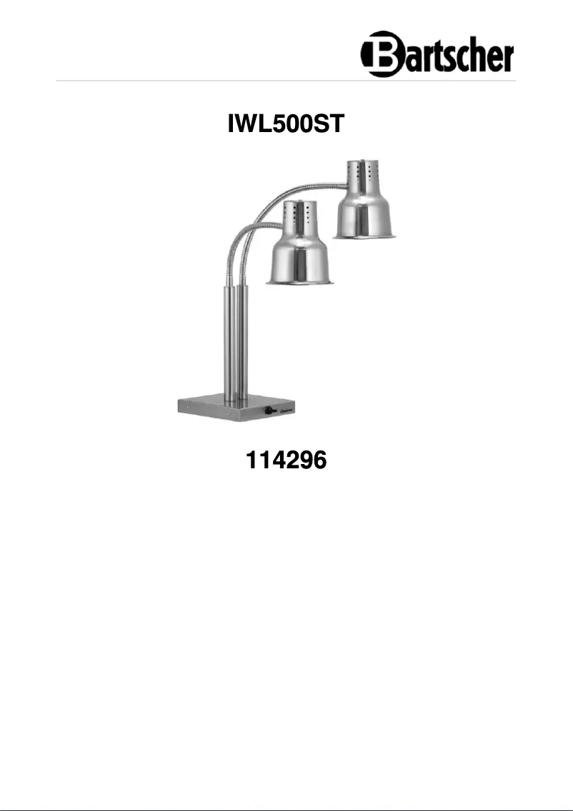 Page n°1 - Manuel utilisateur Bartscher IWL500ST