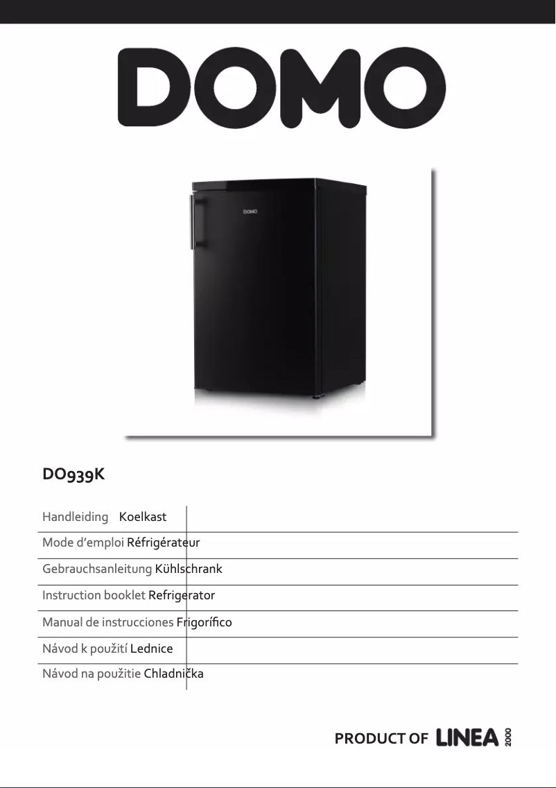 Image de la première page du manuel de l'appareil DO939K