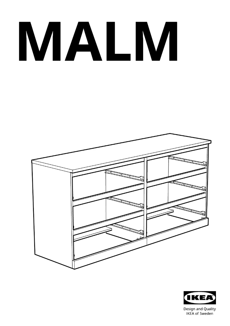 Page 1 de la notice Manuel utilisateur Ikea MALM 503.546.64