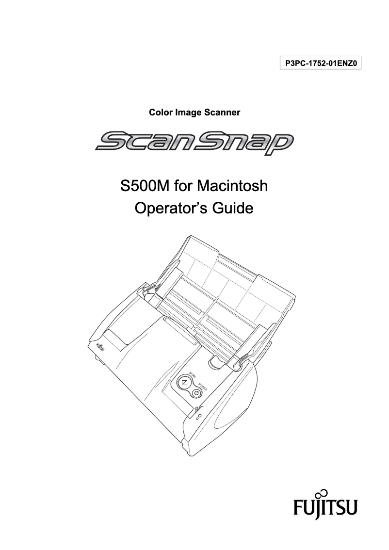 Page n°1 - Manuel utilisateur Fujitsu ScanSnap S500M