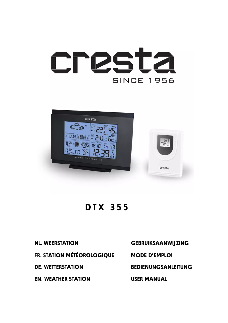 Imagen de la primera página del manual del dispositivo DTX355