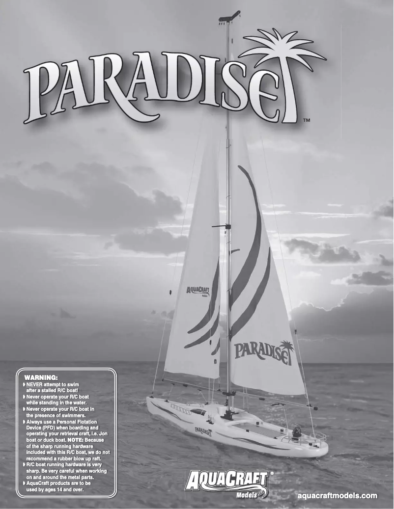 Image de la première page du manuel de l'appareil Paradise