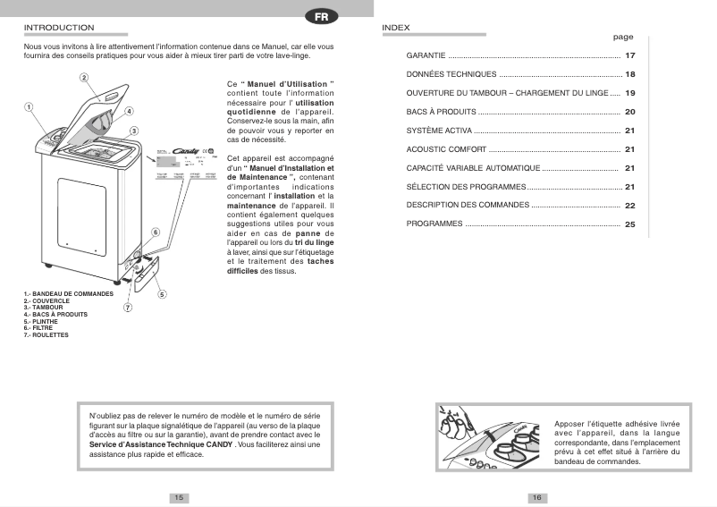 Image de la première page du manuel de l'appareil LB CTA 125