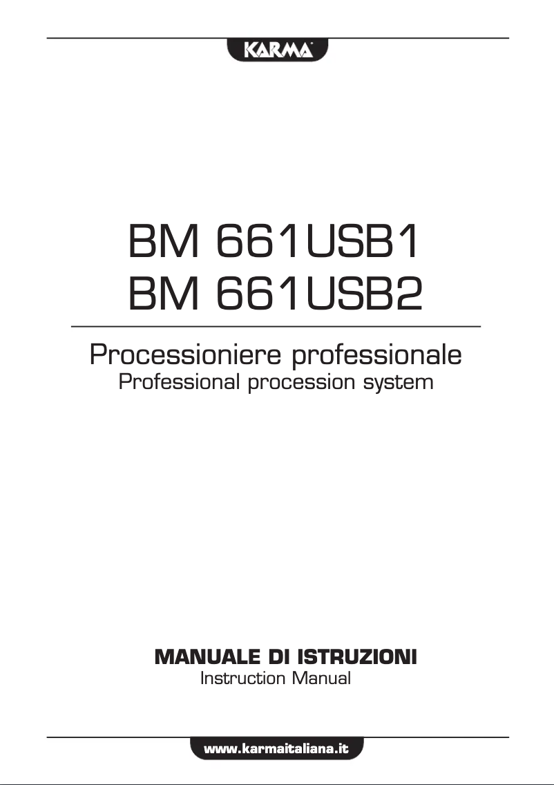 Image de la première page du manuel de l'appareil BM 661USB1