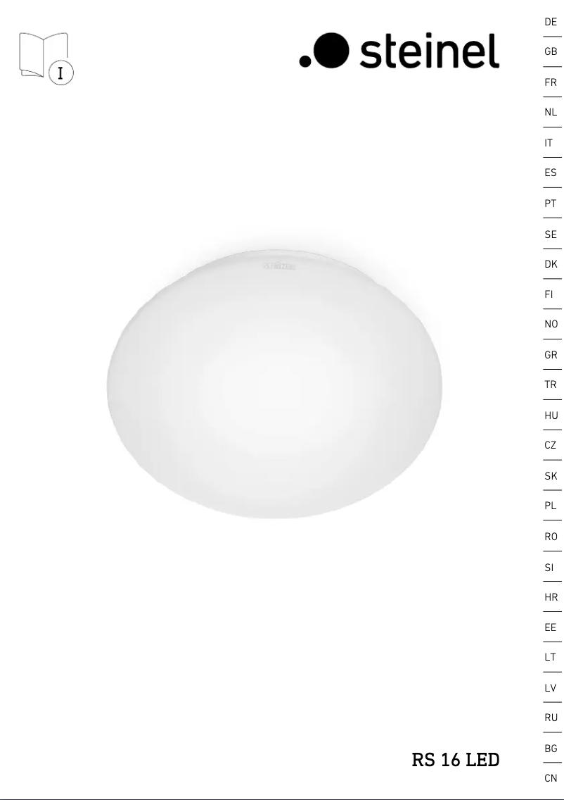 Image de la première page du manuel de l'appareil RS 16 LED