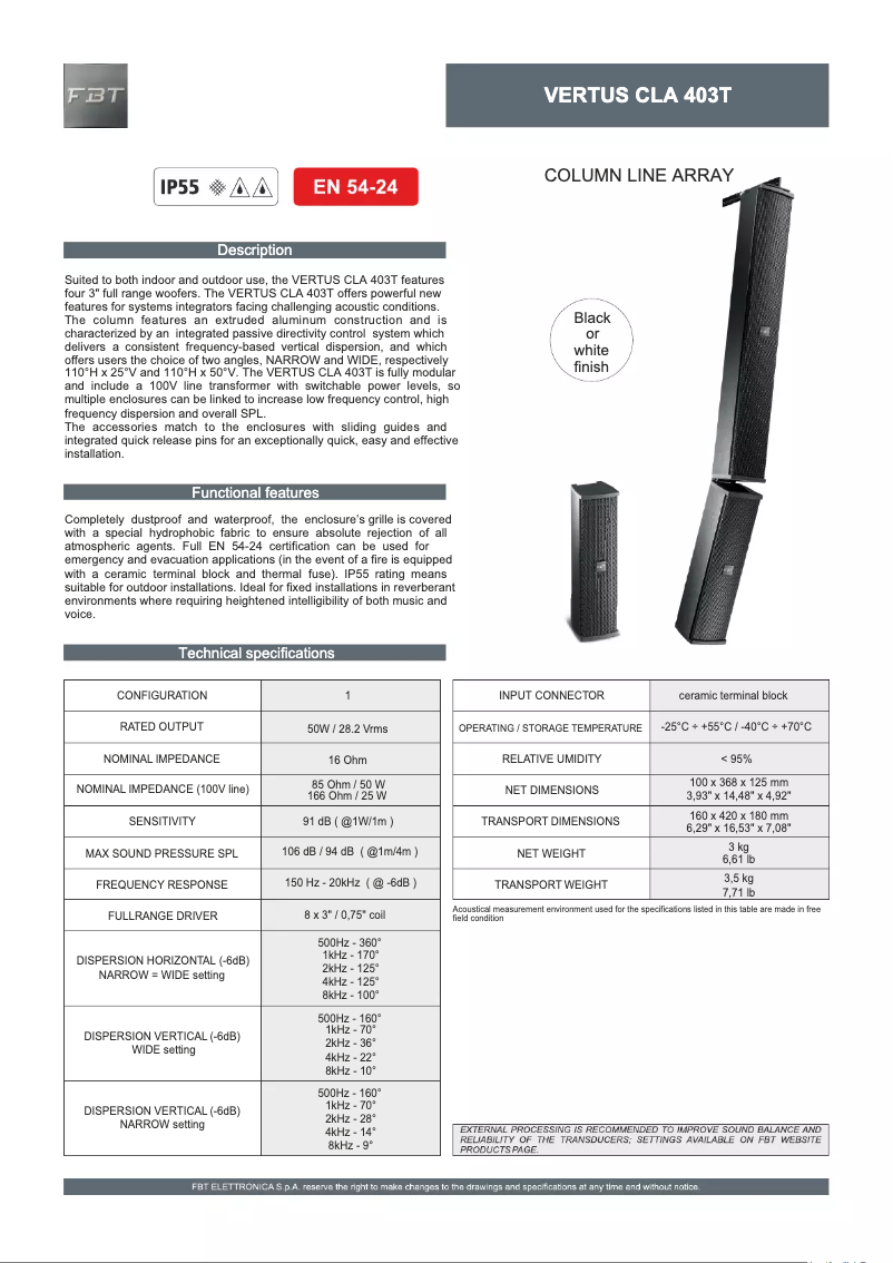 Image de la première page du manuel de l'appareil CLA 403T