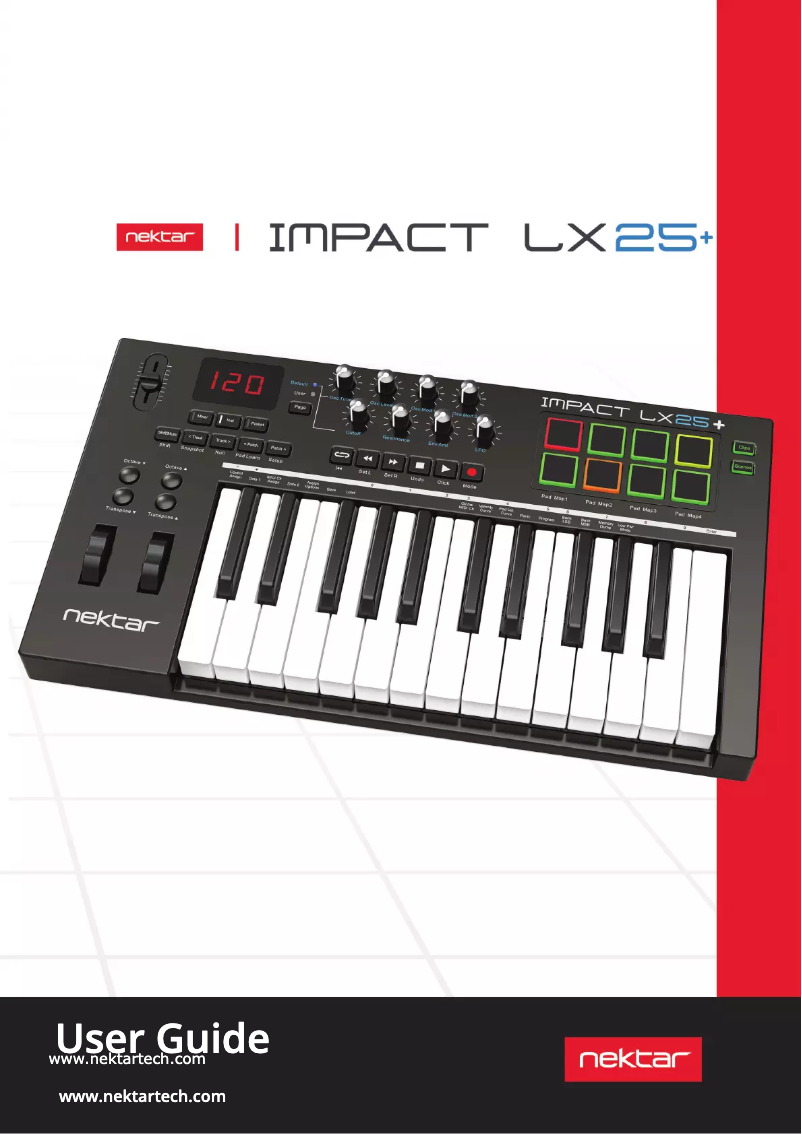 Image de la première page du manuel de l'appareil Impact LX25+