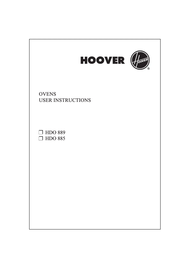 Image de la première page du manuel de l'appareil HDO889 B