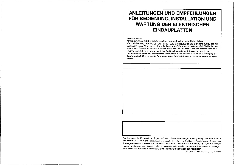 Page n°1 - Manuel utilisateur Smeg SE435X