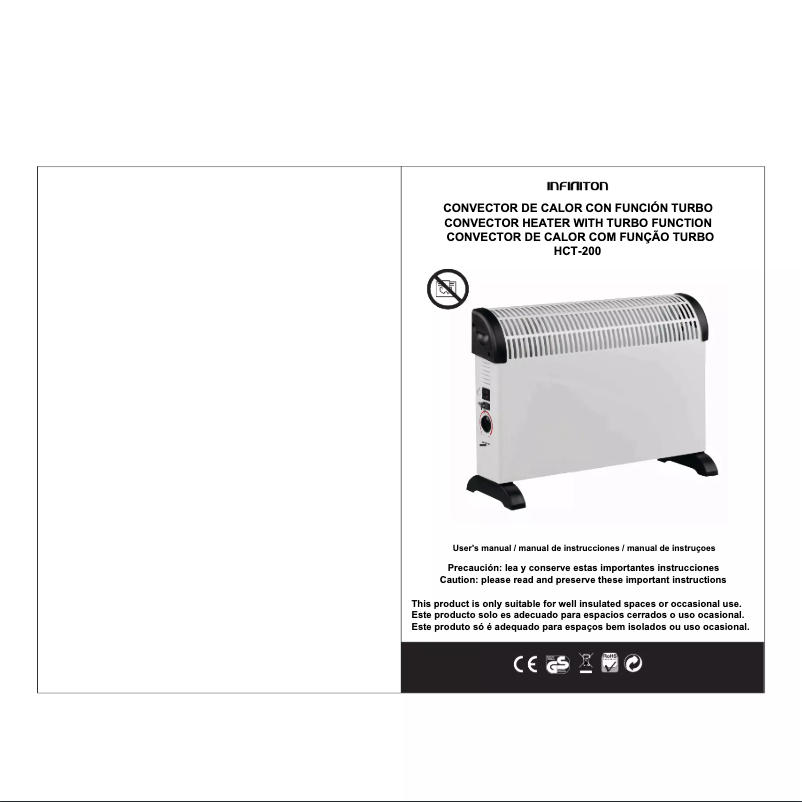 Page 1 de la notice Manuel utilisateur Infiniton HCT-200