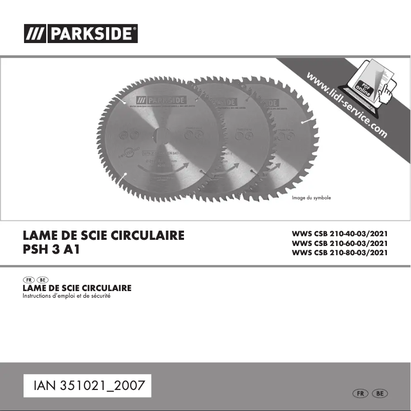 Page n°1 - Manuel utilisateur Parkside PSH 3 A1