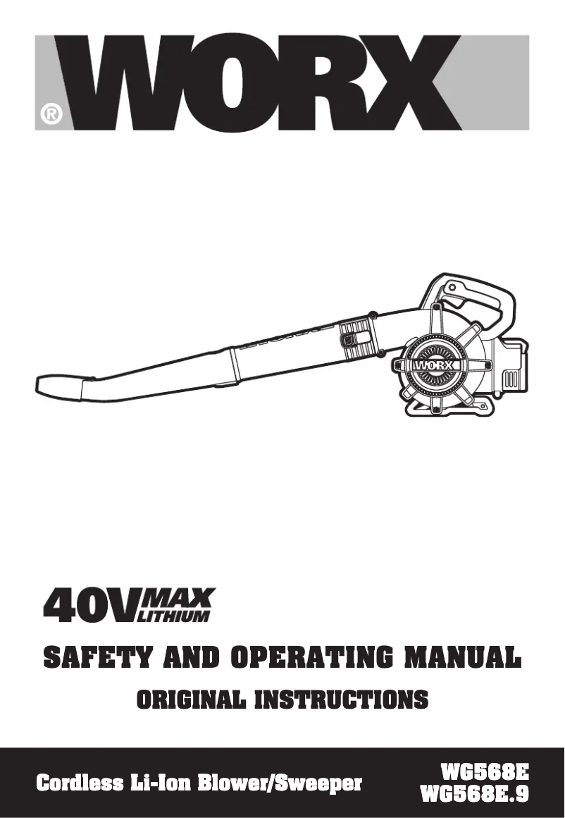 Image de la première page du manuel de l'appareil WG568E