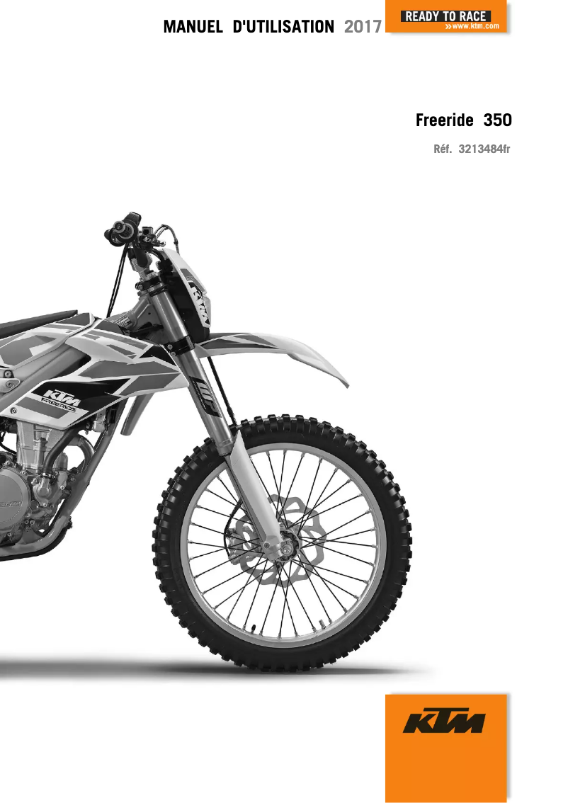 Image de la première page du manuel de l'appareil Freeride 350 (2017)