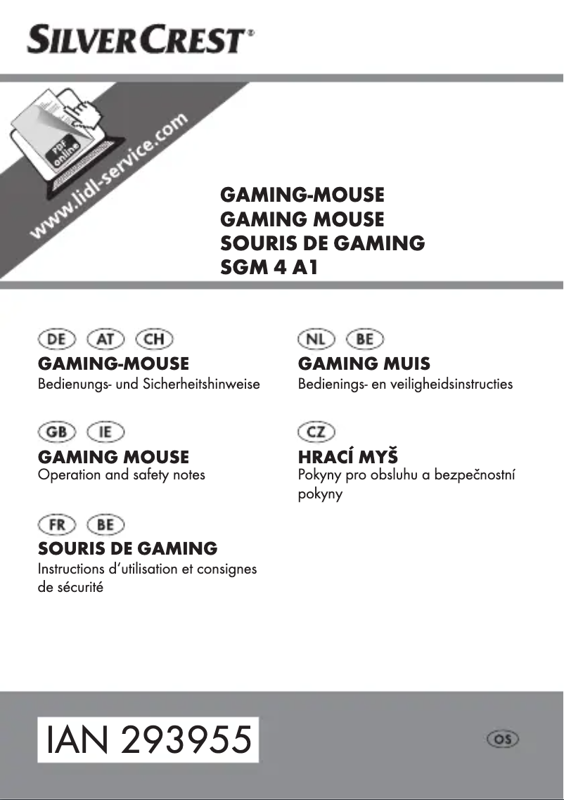 Page n°1 - Manuel utilisateur SilverCrest SGM 4 A1