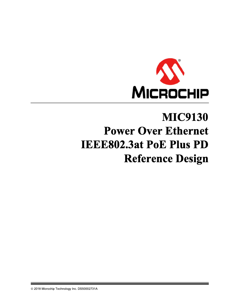 Page 1 de la notice Manuel utilisateur Microchip MIC9130