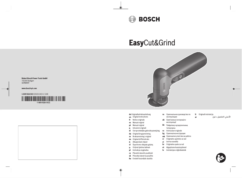 Page n°1 - Manuel utilisateur Bosch EasyCut&Grind