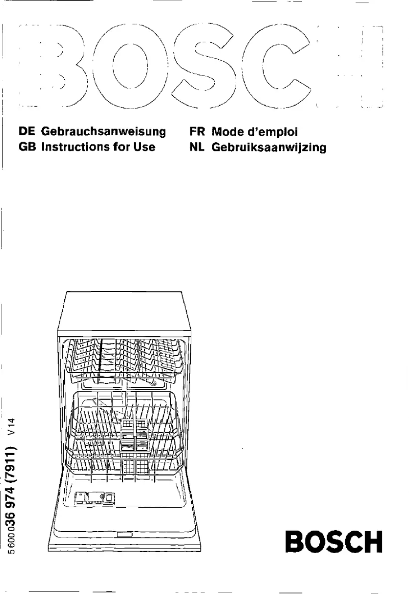 Page n°1 - Manuel utilisateur Bosch SGV4603EU