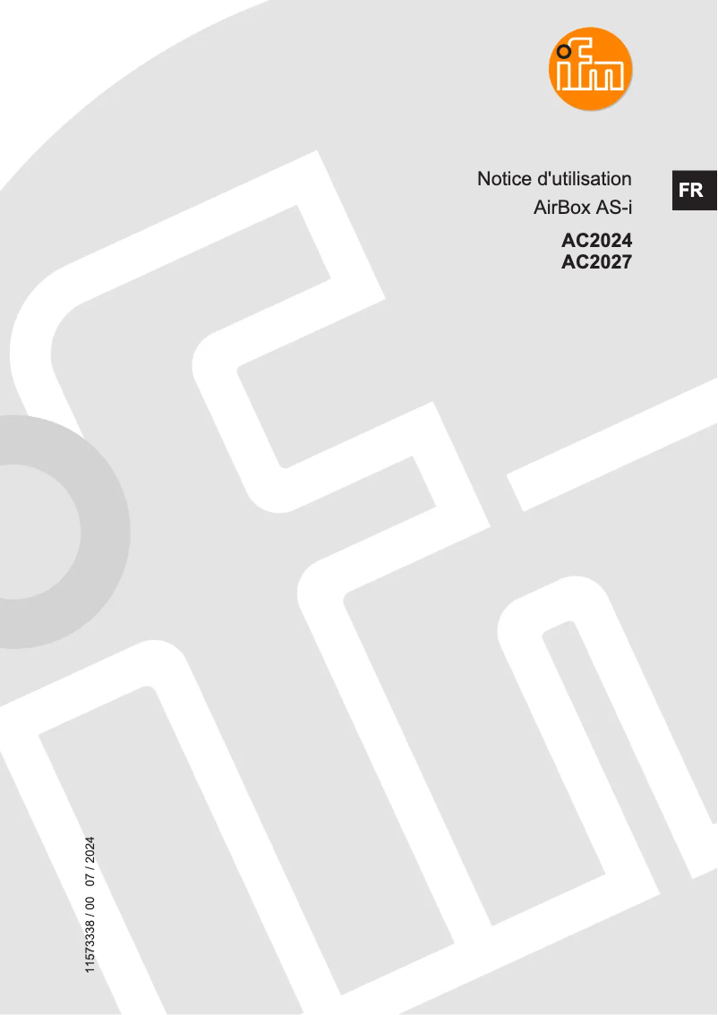 Imagen de la primera página del manual del dispositivo AC2024