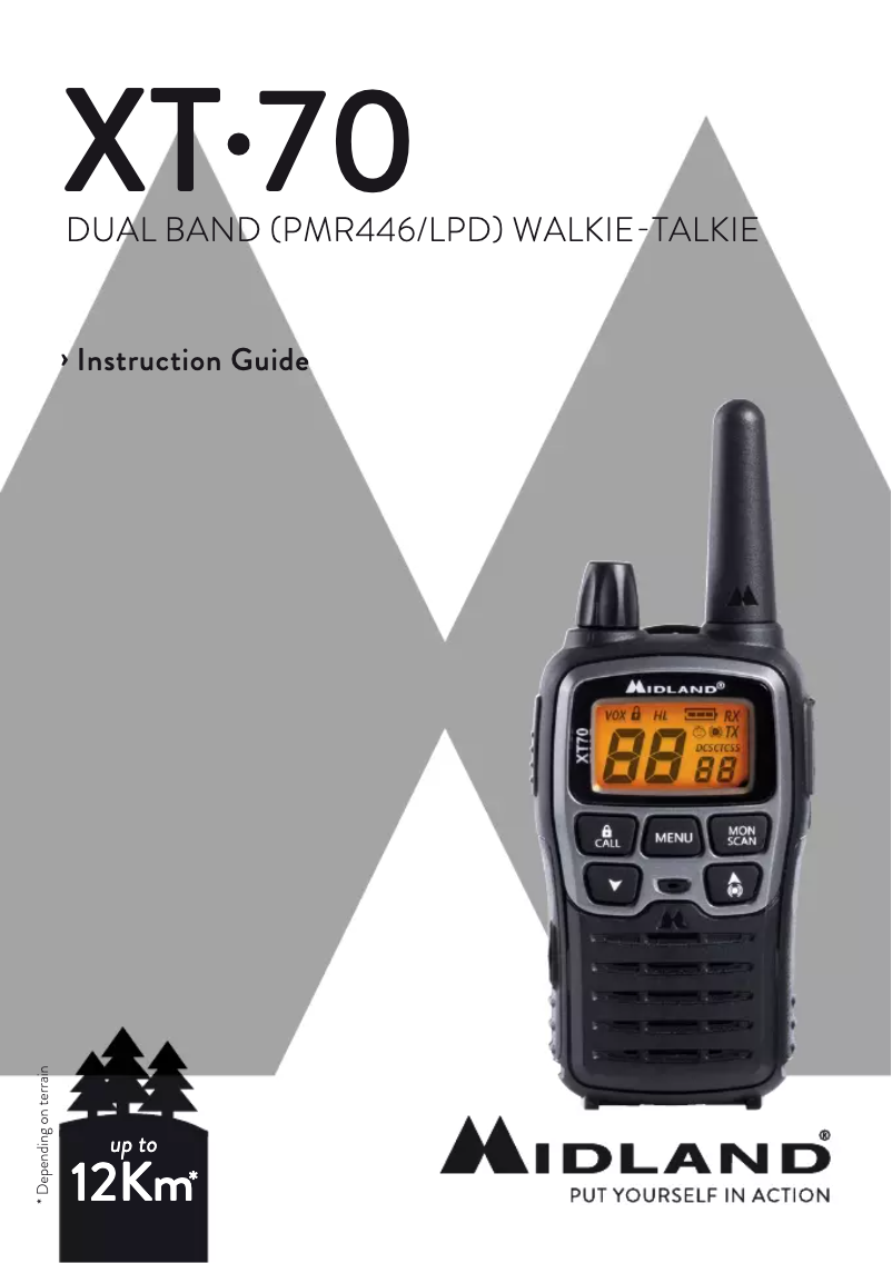 Image de la première page du manuel de l'appareil XT70