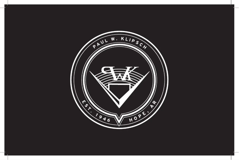 Page n°1 - Manuel utilisateur Klipsch Reference Premiere RP-600M II