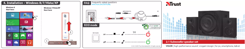 Image de la première page du manuel de l'appareil Vigor 2.1