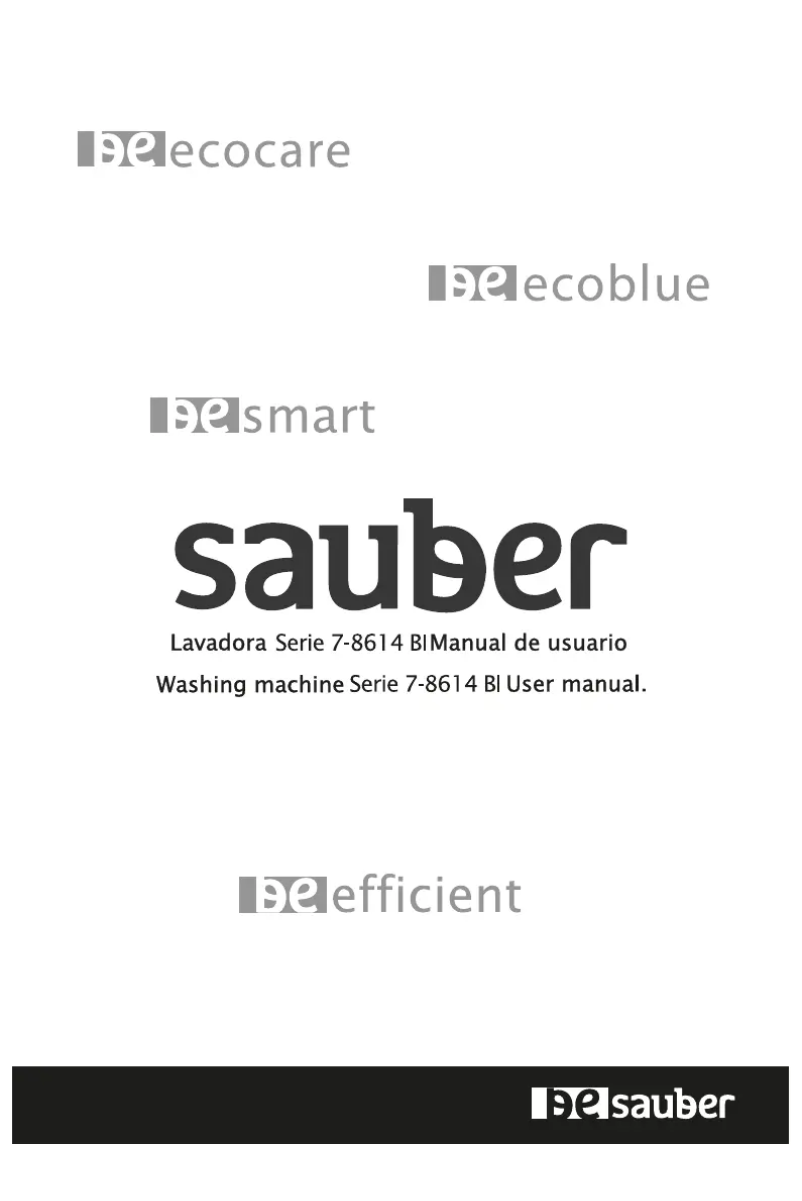 Page 1 de la notice Manuel utilisateur Sauber SERIE 7-8614BI