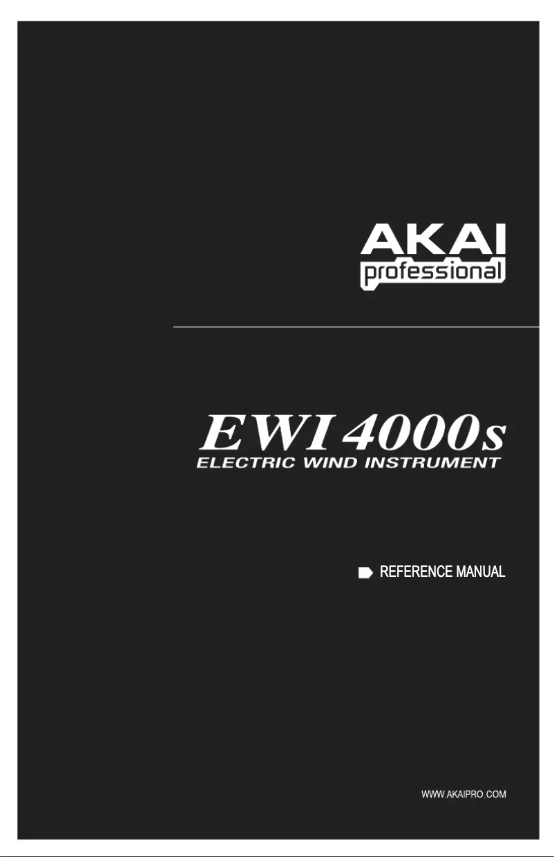 Page 1 de la notice Manuel utilisateur AKAI EWI4000S