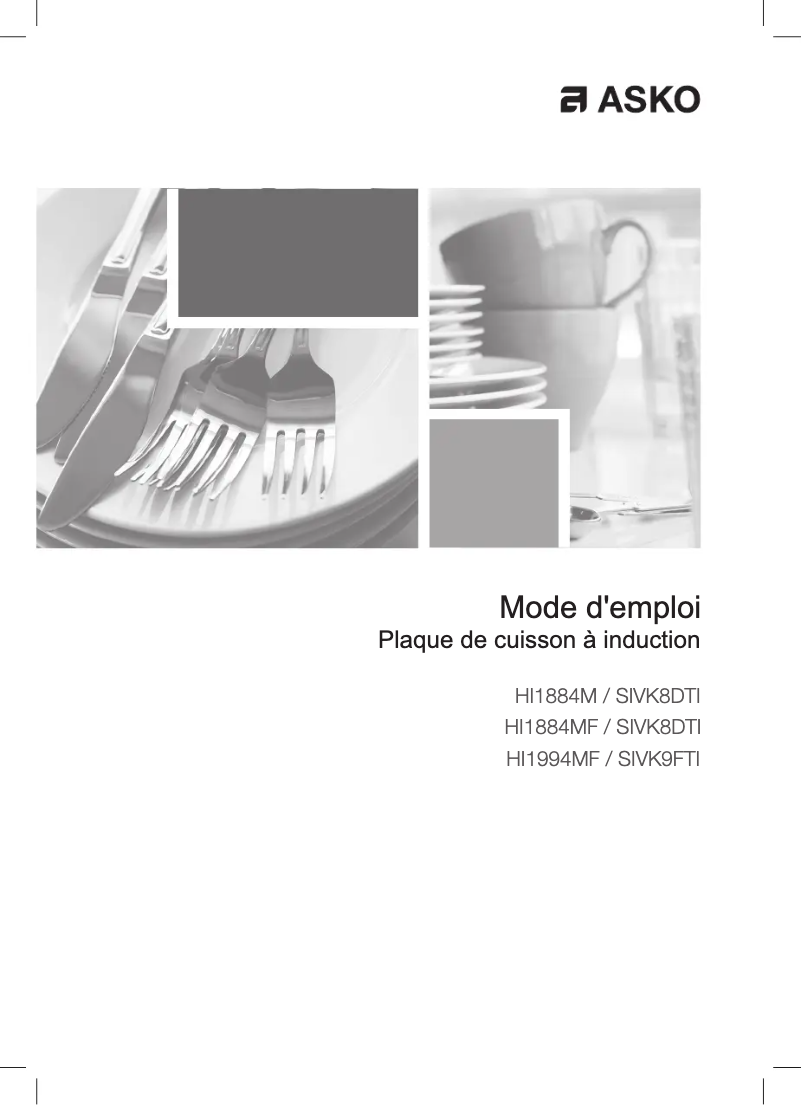 Page n°1 - Manuel utilisateur Asko HI1994MF