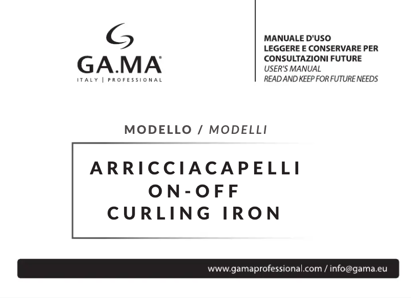 Page 1 de la notice Manuel utilisateur GA.MA Tormalina 25