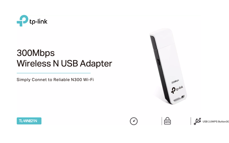 Page 1 de la notice Fiche technique TP-Link TL-WN821N