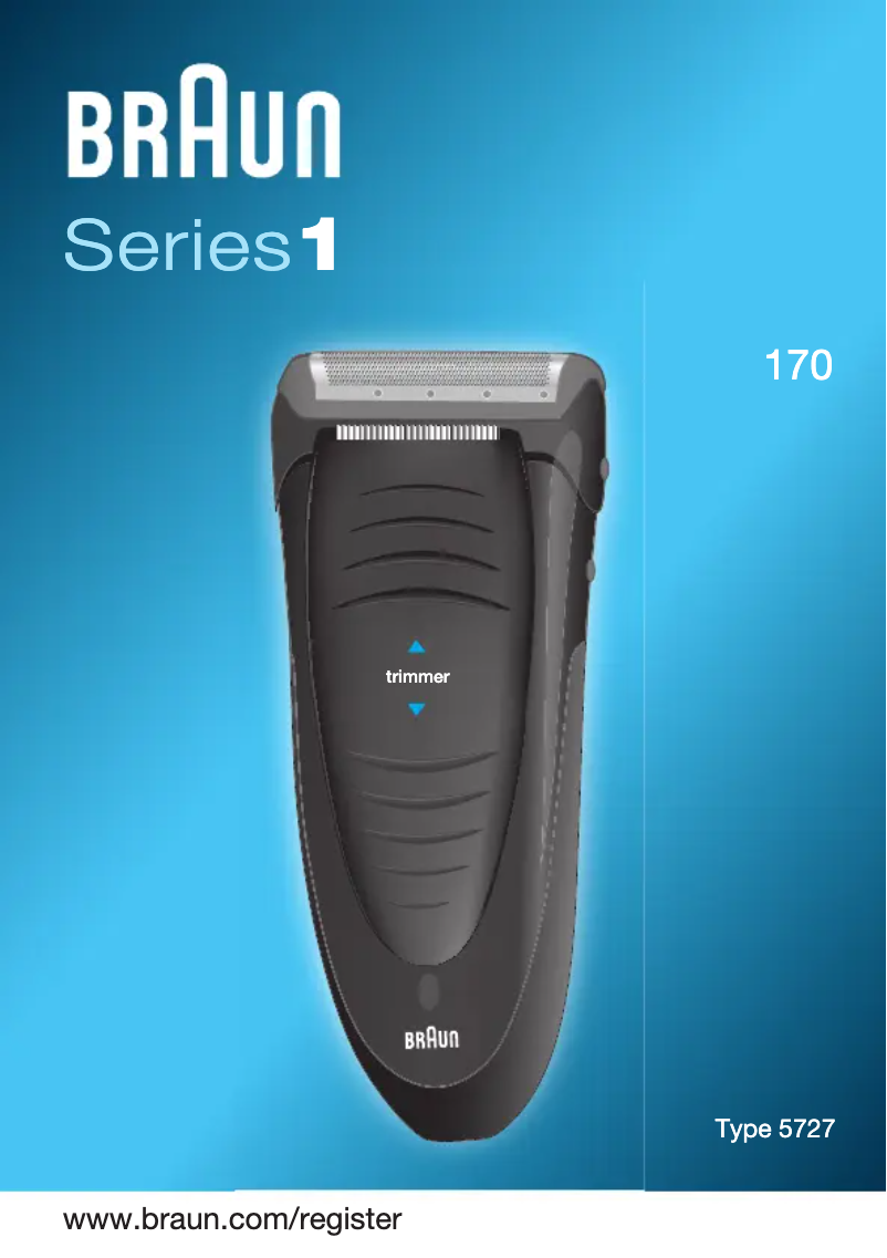 Page 1 de la notice Manuel utilisateur Braun Series 1-170