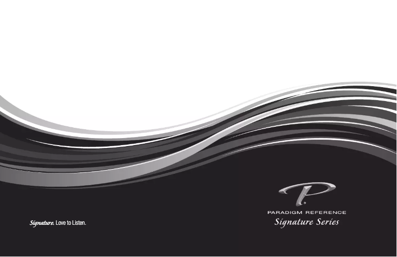 Page n°1 - Manuel utilisateur Paradigm SUB 2