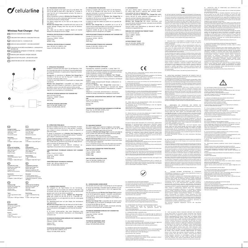 Image de la première page du manuel de l'appareil Wireless Fast Charger Pad