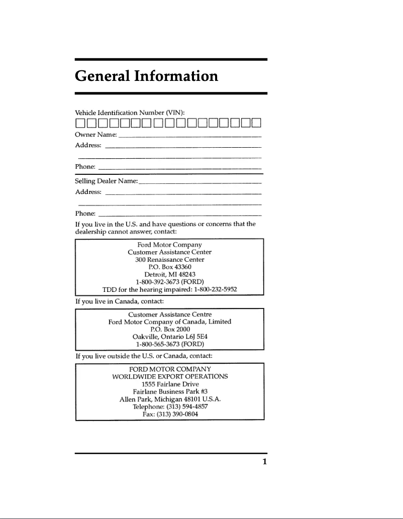 Image de la première page du manuel de l'appareil Ranger (1997)