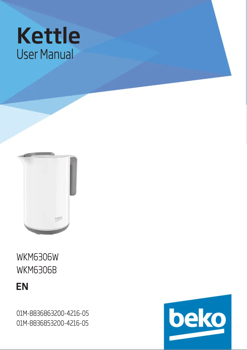 Page n°1 - Manuel utilisateur Beko WKM7306B