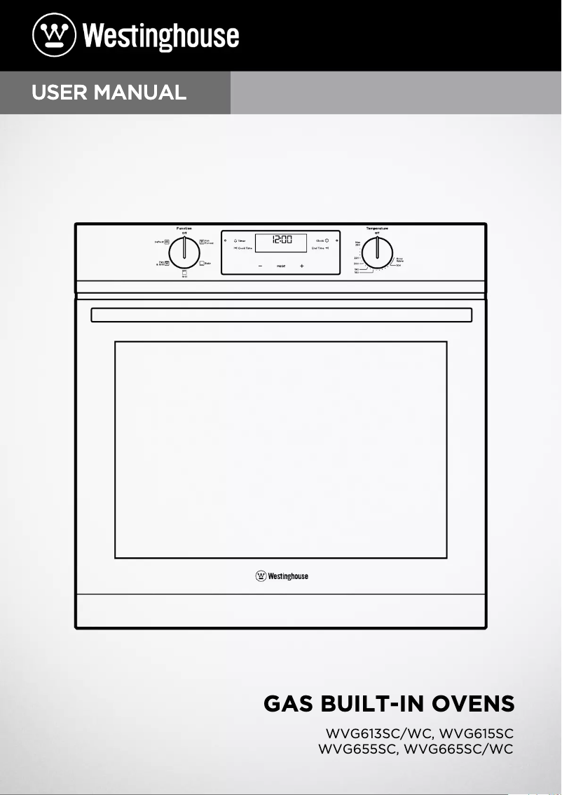 Page 1 de la notice Manuel utilisateur Westinghouse WVG665SC